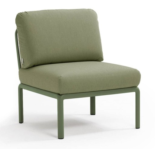 Element central Nardi Komodo 5  72cm  cadru verde  perne verde giungla Sunbrella