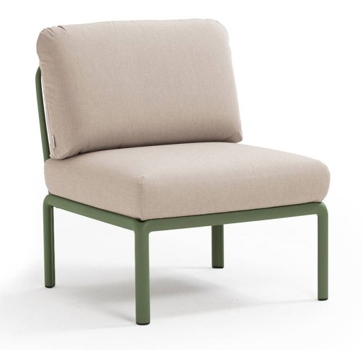 Element central Nardi Komodo 5  72cm  cadru verde  perne canvas Sunbrella