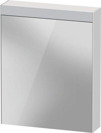 Dulap cu oglinda Duravit Better 61x76x14.8cm  iluminare LED  9W  usa balamale dreapta  alb mat
