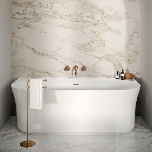 Cada freestanding Ravak Ypsilon Wall 178x86cm  montare la perete  alb