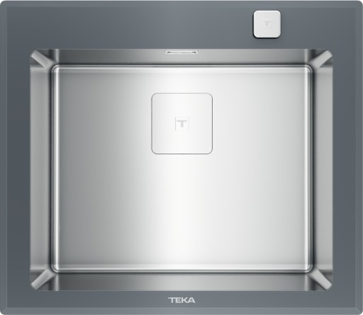 Chiuveta bucatarie Teka Premium RS15 1B  600x520mm  inox + sticla stone grey