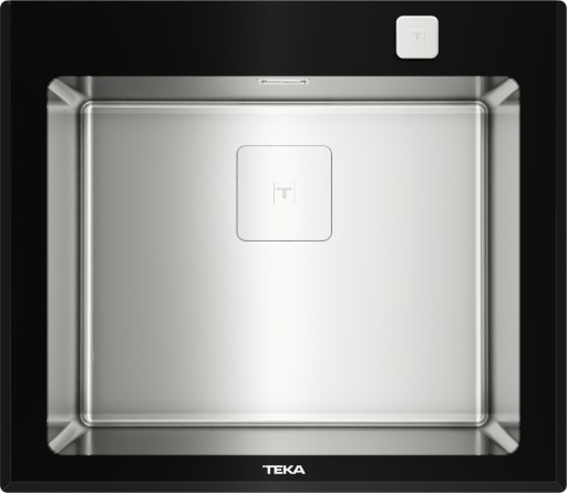 Chiuveta bucatarie Teka Premium RS15 1B  600x520mm  inox + sticla neagra