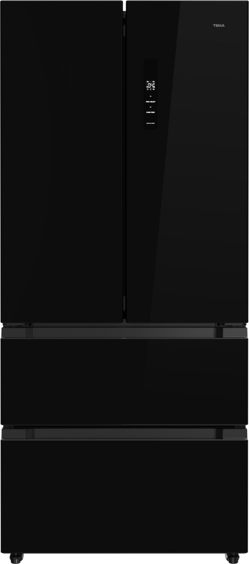 Combina frigorifica Teka RFD 77825 GBK EU NoFrost  4 usi  516 litri  IonClean  Clasa E  cristal black