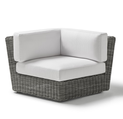 Element de colt Point Heritage  structura aluminiu  cadru gri  textil gri G2 1252