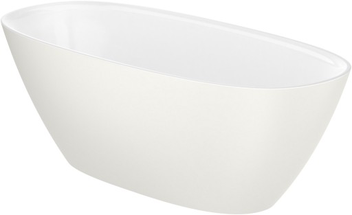 Cada ovala freestanding Roca Ariane 165x75cm  Stonex  ventil click-clack  bej