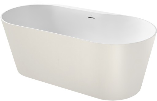 Cada ovala freestanding Roca Raina 159x75cm  Stonex  ventil click-clack  bej