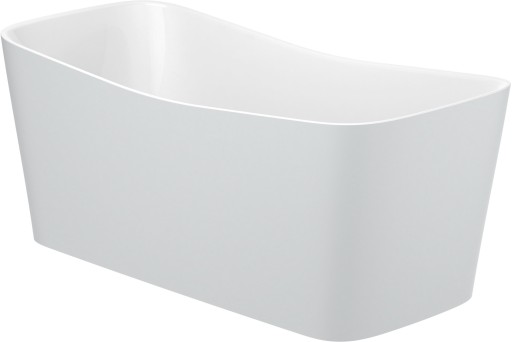 Cada freestanding Roca Maui Square 155x70cm  Stonex  ventil click-clack  gri perla