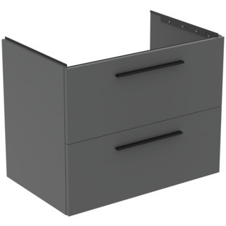 Dulap baza Ideal Standard i.Life B cu 2 sertare  80x50.5x63cm  gri mat
