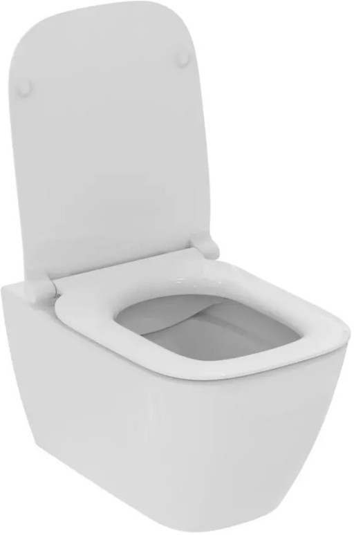 Set vas wc suspendat Ideal Standard i.life B Rimless+ si capac slim cu inchidere lenta  alb