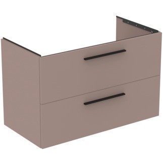 Dulap baza Ideal Standard i.Life B cu 2 sertare  100x50.5x63cm  greige mat