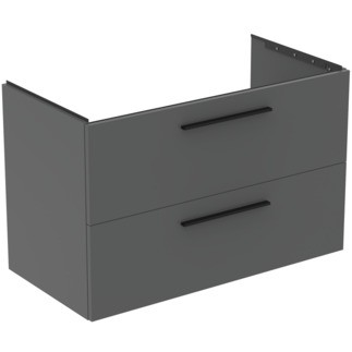 Dulap baza Ideal Standard i.Life B cu 2 sertare  100x50.5x63cm  gri mat