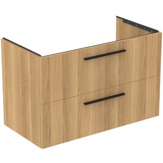 Dulap baza Ideal Standard i.Life B cu 2 sertare  100x50.5x63cm  stejar natur