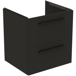 Dulap baza Ideal Standard i.Life B cu 2 sertare  60x50.5x63cm  gri carbon mat