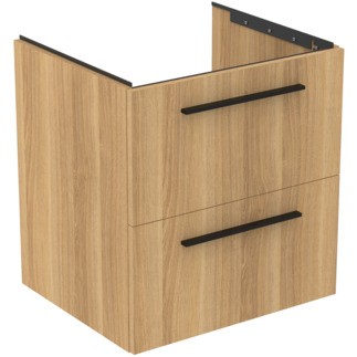 Dulap baza Ideal Standard i.Life B cu 2 sertare  60x50.5x63cm  stejar natur