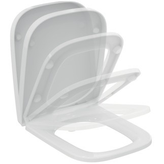 Capac wc Ideal Standard I.Life B cu inchidere lenta  alb