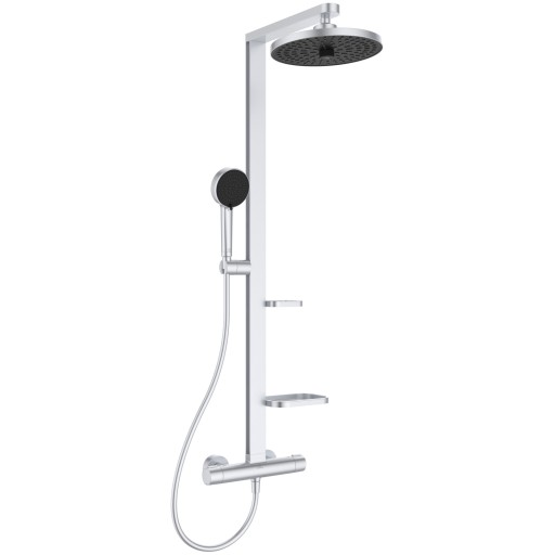 Coloana de dus Ideal Standard Ceratherm Alu+ cu baterie termostatata  argintiu