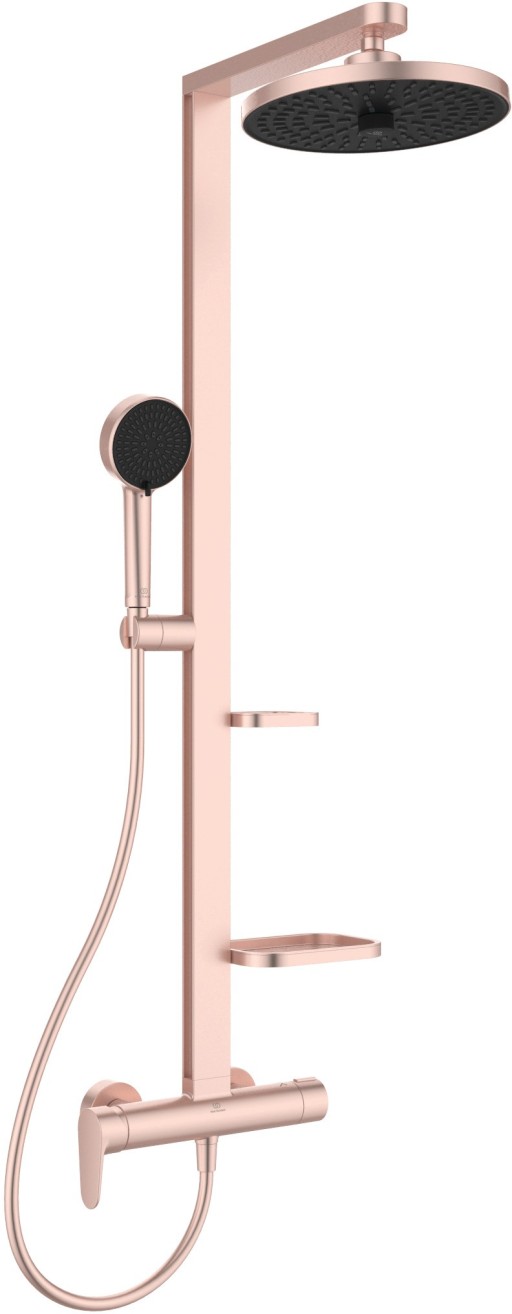 Coloana de dus Ideal Standard Ceratherm Alu+ cu baterie  rose