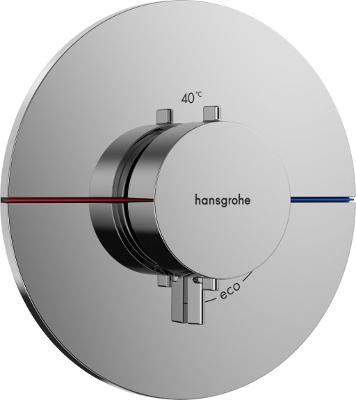 Baterie dus termostatata Hansgrohe ShowerSelect Comfort S cu montaj incastrat  necesita corp ingropat  crom