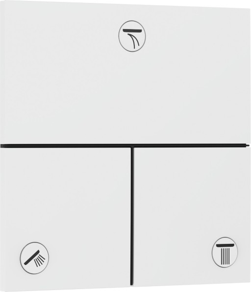 Divertor Hansgrohe ShowerSelect Comfort E cu 3 functii cu montaj incastrat  necesita corp ingropat  alb mat