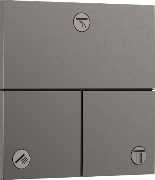 Divertor Hansgrohe ShowerSelect Comfort E cu 3 functii cu montaj incastrat  necesita corp ingropat  negru periat