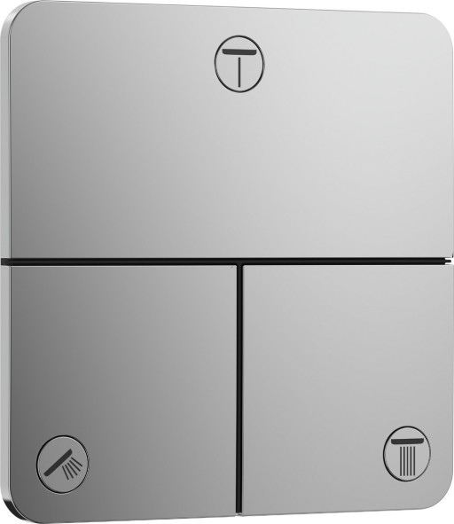 Divertor Hansgrohe ShowerSelect Comfort Q cu 3 functii cu montaj incastrat  necesita corp ingropat  crom