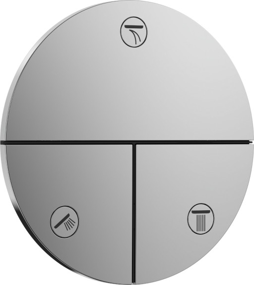 Divertor Hansgrohe ShowerSelect Comfort S cu 3 functii cu montaj incastrat  necesita corp ingropat  crom