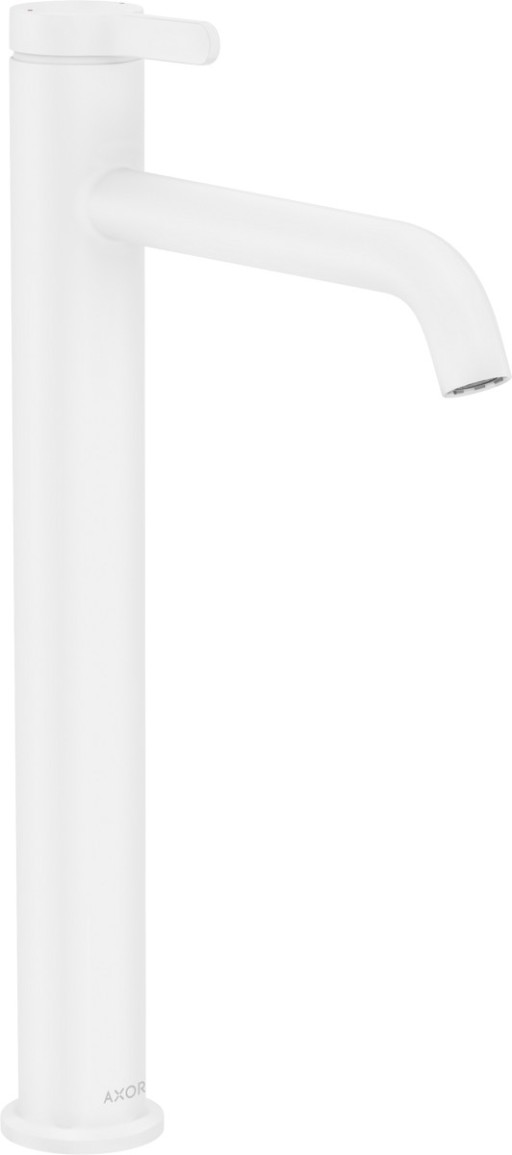 Baterie lavoar Axor ONE 260 pentru lavoare tip bol  ventil fix  alb mat