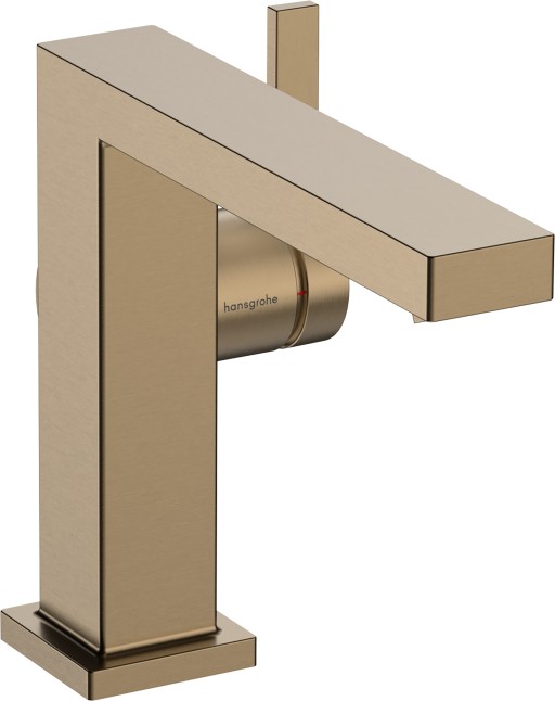 Baterie lavoar Hansgrohe Tecturis E 110 Fine  CoolStart  ventil click-clack  bronz periat
