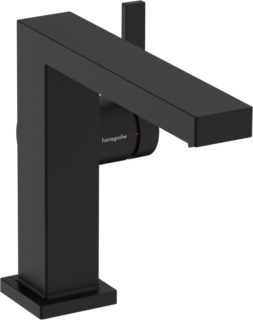 Baterie lavoar Hansgrohe Tecturis E 110 Fine  CoolStart  ventil click-clack  negru mat