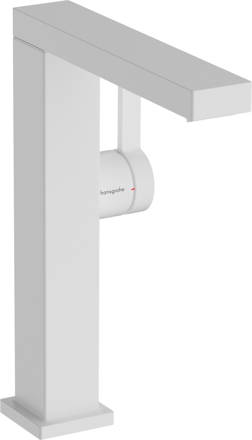 Baterie lavoar Hansgrohe Tecturis E 210 Fine  pipa pivotanta  CoolStart  ventil click-clack  alb mat