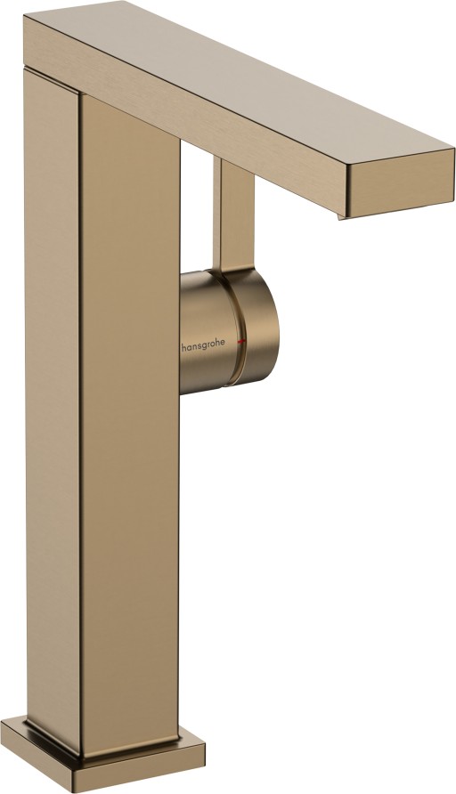 Baterie lavoar Hansgrohe Tecturis E 210 Fine  pipa pivotanta  CoolStart  ventil click-clack  bronz periat