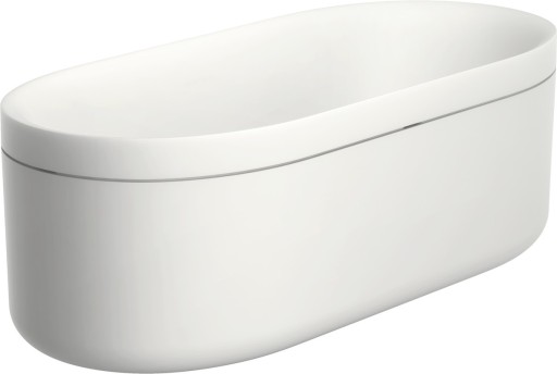 Cada freestanding Axor Suite 190x85cm cu rama metalica design bronz periat