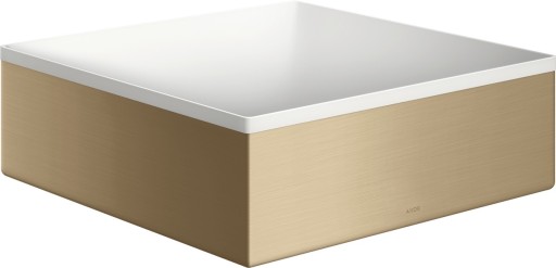 Lavoar tip bol Axor Suite 28.5x28.5cm cu rama metalica design bronz periat