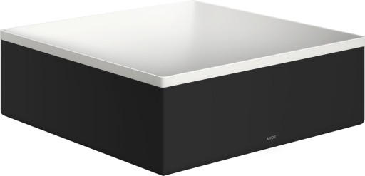 Lavoar tip bol Axor Suite 28.5x28.5cm cu rama metalica design negru mat
