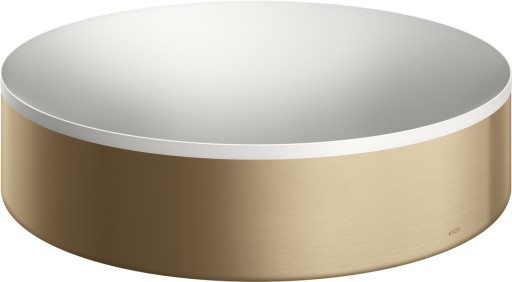 Lavoar tip bol Axor Suite diametru 40cm cu rama metalica design bronz periat