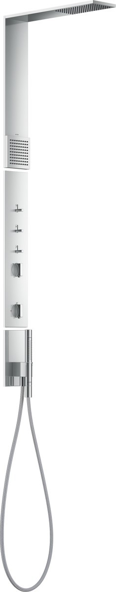 Panel de dus Axor ShowerComposition 110/220 cu baterie termostatata  necesita corp ingropat  crom