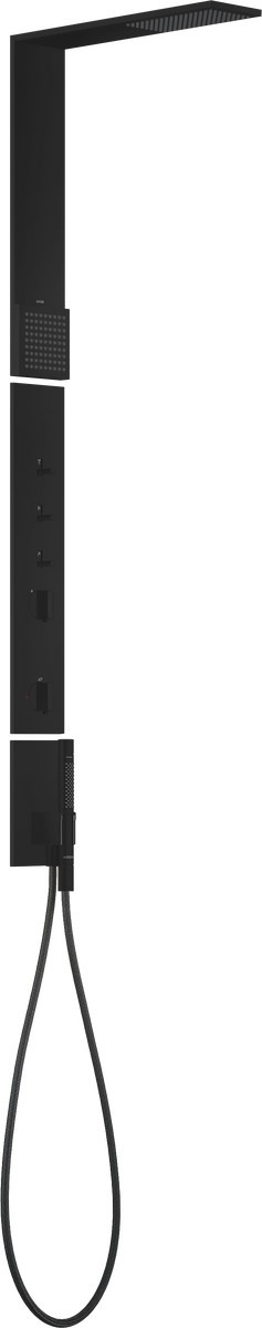 Panel de dus Axor ShowerComposition 110/220 cu baterie termostatata  necesita corp ingropat  negru mat
