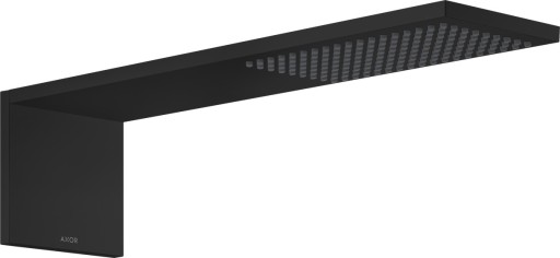Palarie de dus Axor ShowerComposition 110/220 cu 1 jet  montaj pe perete  necesita corp ingropat  negru mat