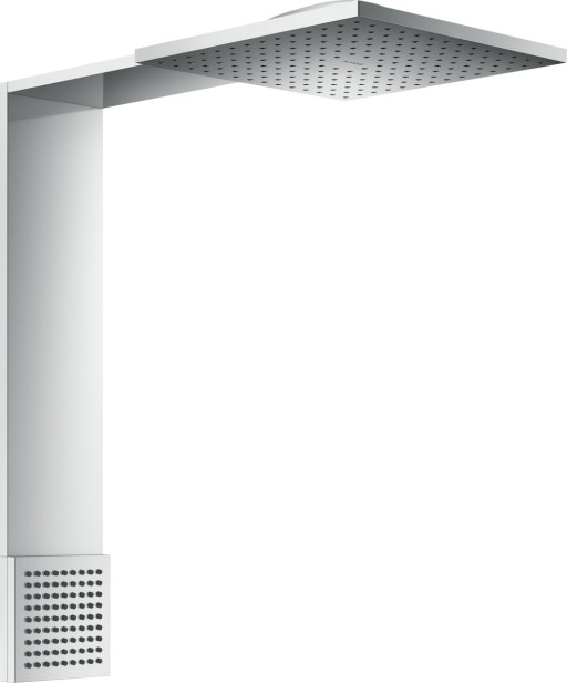 Sistem de dus Axor ShowerComposition 250/250 cu 2 jeturi  montaj pe perete  necesita corp incastrat  crom