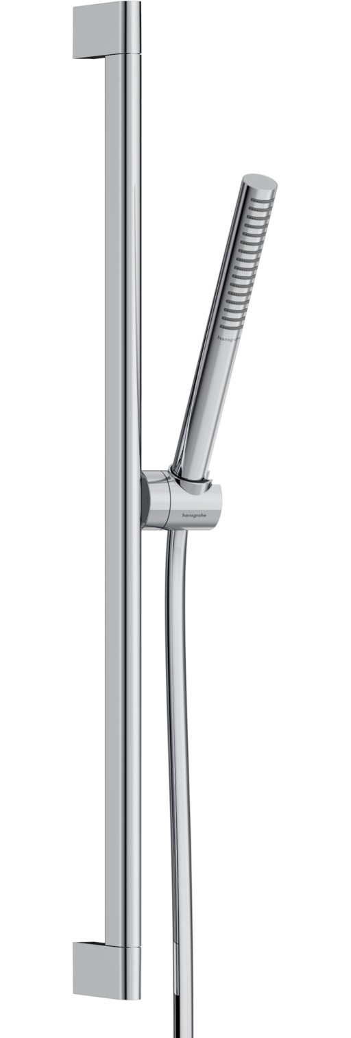 Set de dus Hansgrohe Pulsify S EcoSmart+ cu para stick 1 jet si bara de 65cm  crom