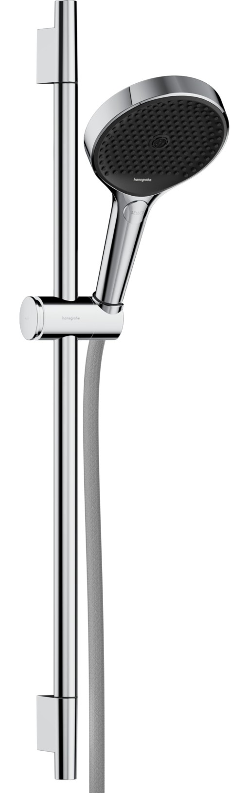 Set de dus Hansgrohe Rainfinity 130  3 tipuri de jet  cu bara 60cm  furtun 1.6m  crom