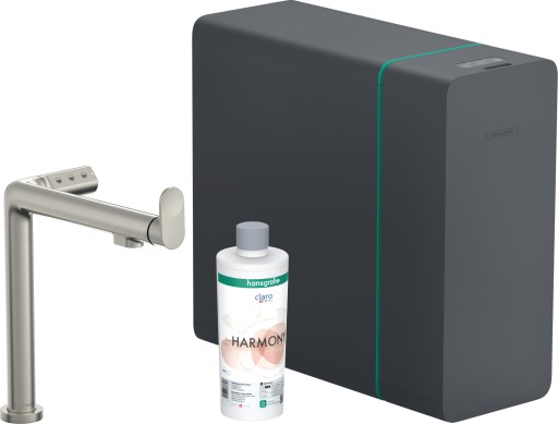 Baterie bucatarie Hansgrohe Aqittura M91 cu sistem de filtrare SodaSystem 240  inox