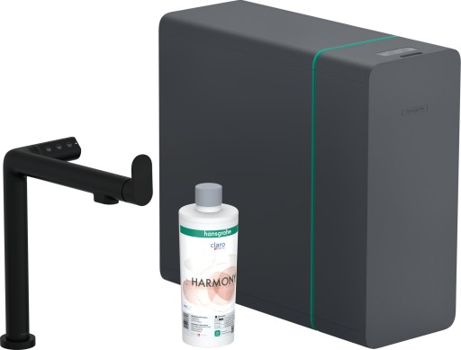 Baterie bucatarie Hansgrohe Aqittura M91 cu sistem de filtrare SodaSystem 240  negru mat