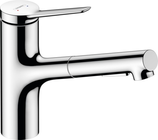 Baterie bucatarie Hansgrohe Zesis M33 cu pipa extractibila  ComfortZone 150  sBox  crom