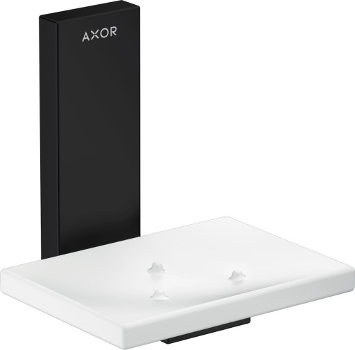 Savoniera cu suport de perete Axor Universal negru mat