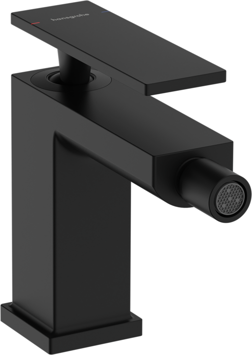 Baterie bideu Hansgrohe Tecturis E  ventil pop-up  negru mat