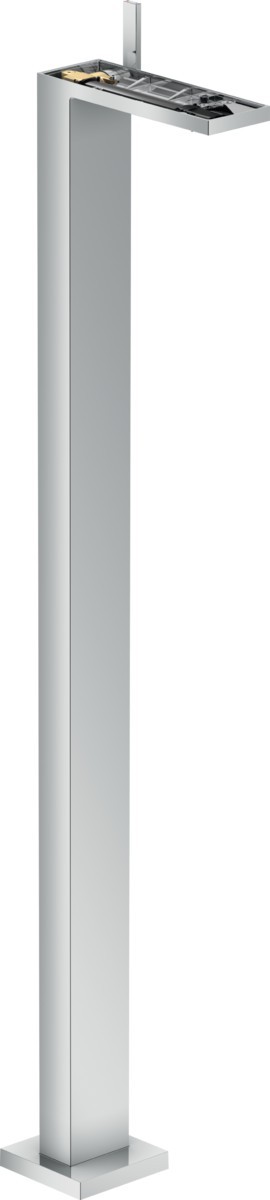 Baterie cada cu montaj pe pardoseala Axor MyEdition  ventil click-clack  fara placa superioara  necesita corp ingropat  crom