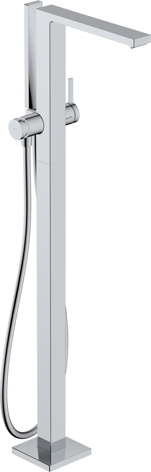 Baterie cada cu montaj pe pardoseala Hansgrohe Tecturis E  necesita corp ingropat  crom