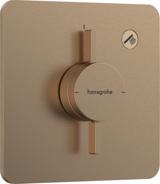 Baterie dus Hansgrohe DuoTurn Q cu montaj incastrat  necesita corp ingropat  bronz periat