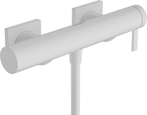 Baterie dus Hansgrohe Tecturis E  alb mat